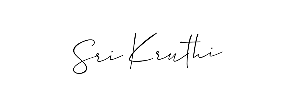 Create a beautiful signature design for name Sri Kruthi. With this signature (Allison_Script) fonts, you can make a handwritten signature for free. Sri Kruthi signature style 2 images and pictures png
