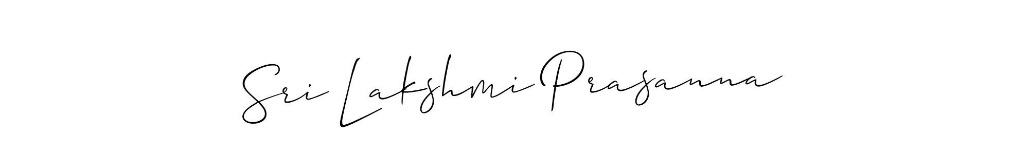 Similarly Allison_Script is the best handwritten signature design. Signature creator online .You can use it as an online autograph creator for name Sri Lakshmi Prasanna. Sri Lakshmi Prasanna signature style 2 images and pictures png
