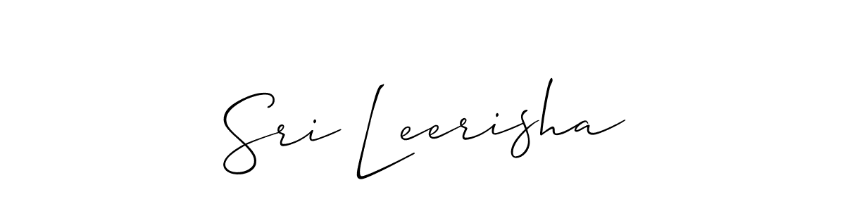 How to Draw Sri Leerisha signature style? Allison_Script is a latest design signature styles for name Sri Leerisha. Sri Leerisha signature style 2 images and pictures png