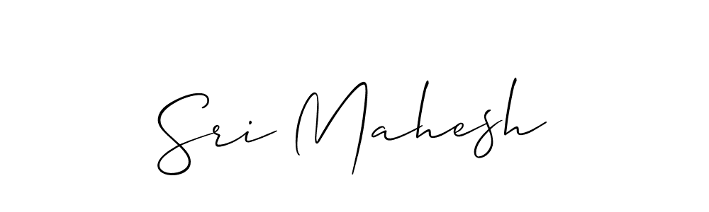 Use a signature maker to create a handwritten signature online. With this signature software, you can design (Allison_Script) your own signature for name Sri Mahesh. Sri Mahesh signature style 2 images and pictures png