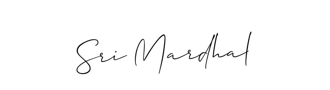 Also we have Sri Mardhal name is the best signature style. Create professional handwritten signature collection using Allison_Script autograph style. Sri Mardhal signature style 2 images and pictures png