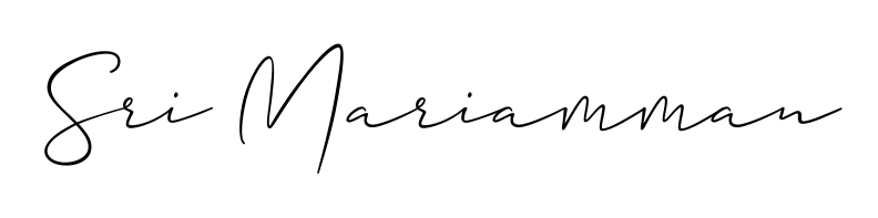 The Allison_Script typeface gives name Sri Mariamman a refined look. Suitable for certificates, diplomas, and official verification. Sri Mariamman signature style 2 images and pictures png