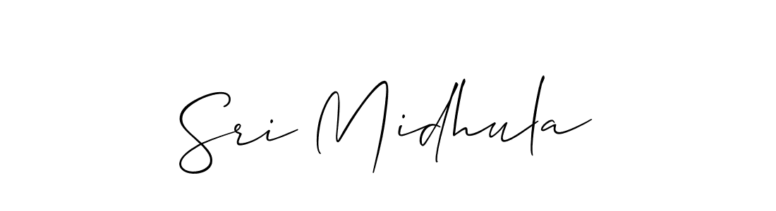 Best and Professional Signature Style for Sri Midhula. Allison_Script Best Signature Style Collection. Sri Midhula signature style 2 images and pictures png