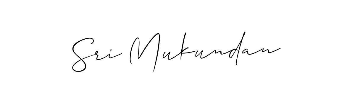 Best and Professional Signature Style for Sri Mukundan. Allison_Script Best Signature Style Collection. Sri Mukundan signature style 2 images and pictures png