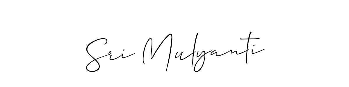Make a short Sri Mulyanti signature style. Manage your documents anywhere anytime using Allison_Script. Create and add eSignatures, submit forms, share and send files easily. Sri Mulyanti signature style 2 images and pictures png