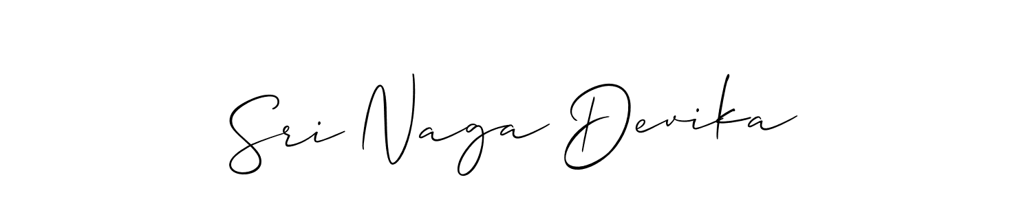 Sri Naga Devika stylish signature style. Best Handwritten Sign (Allison_Script) for my name. Handwritten Signature Collection Ideas for my name Sri Naga Devika. Sri Naga Devika signature style 2 images and pictures png