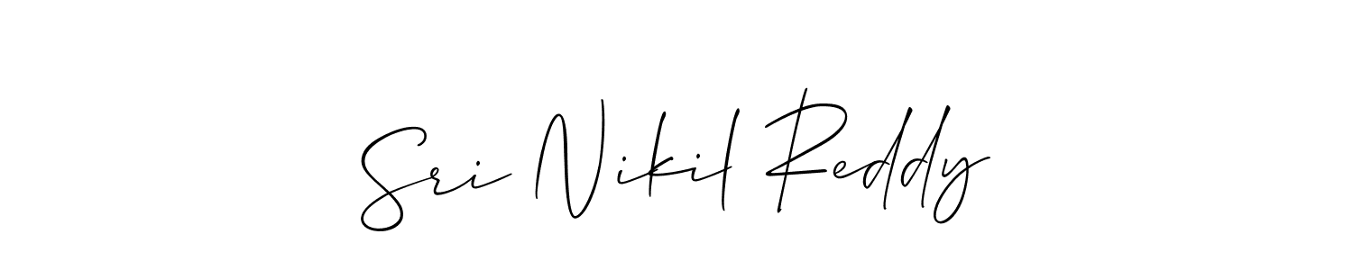 Best and Professional Signature Style for Sri Nikil Reddy. Allison_Script Best Signature Style Collection. Sri Nikil Reddy signature style 2 images and pictures png