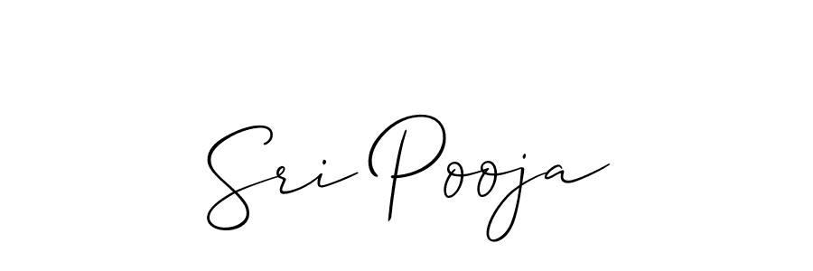 Design your own signature with our free online signature maker. With this signature software, you can create a handwritten (Allison_Script) signature for name Sri Pooja. Sri Pooja signature style 2 images and pictures png