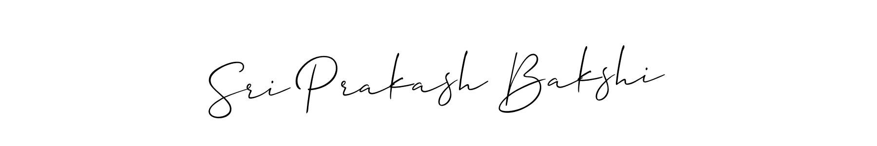 Design your own signature with our free online signature maker. With this signature software, you can create a handwritten (Allison_Script) signature for name Sri Prakash Bakshi. Sri Prakash Bakshi signature style 2 images and pictures png