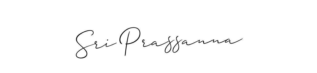How to Draw Sri Prassanna signature style? Allison_Script is a latest design signature styles for name Sri Prassanna. Sri Prassanna signature style 2 images and pictures png