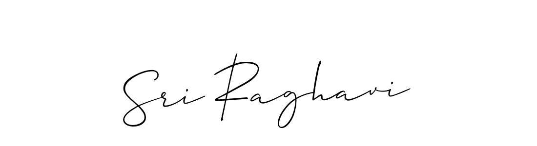 How to make Sri Raghavi signature? Allison_Script is a professional autograph style. Create handwritten signature for Sri Raghavi name. Sri Raghavi signature style 2 images and pictures png