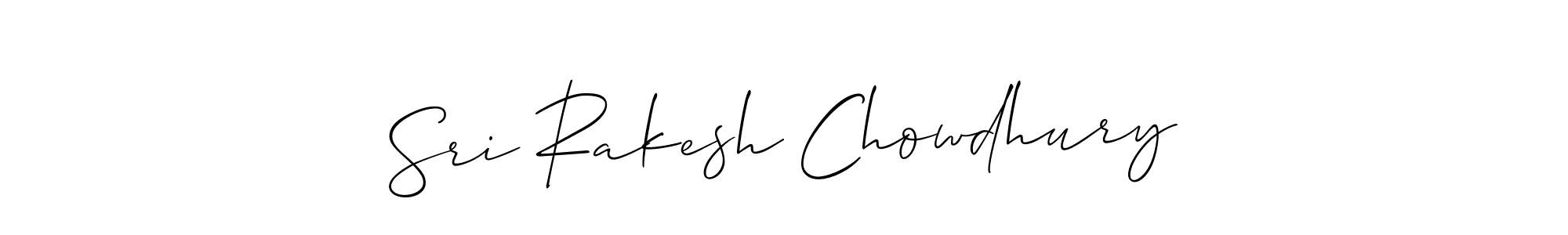 How to make Sri Rakesh Chowdhury name signature. Use Allison_Script style for creating short signs online. This is the latest handwritten sign. Sri Rakesh Chowdhury signature style 2 images and pictures png