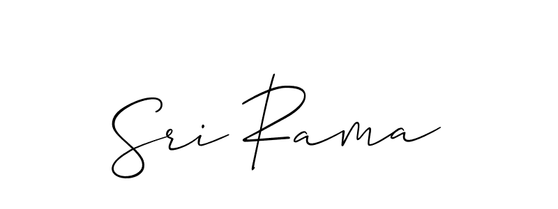 Also we have Sri Rama name is the best signature style. Create professional handwritten signature collection using Allison_Script autograph style. Sri Rama signature style 2 images and pictures png