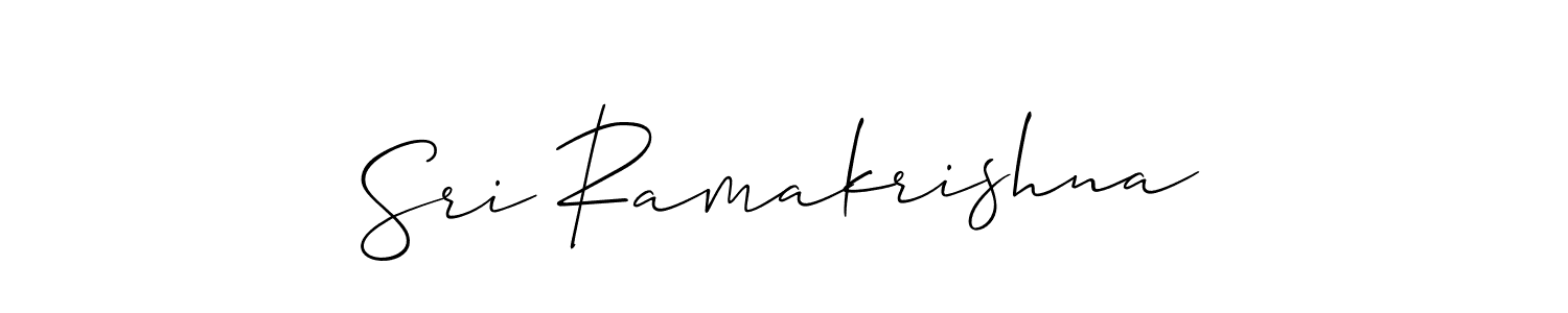 How to make Sri Ramakrishna name signature. Use Allison_Script style for creating short signs online. This is the latest handwritten sign. Sri Ramakrishna signature style 2 images and pictures png