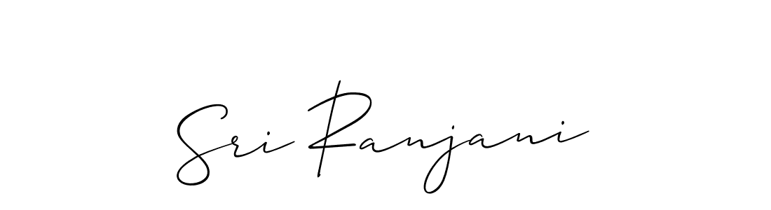 if you are searching for the best signature style for your name Sri Ranjani. so please give up your signature search. here we have designed multiple signature styles  using Allison_Script. Sri Ranjani signature style 2 images and pictures png