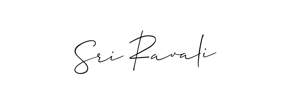 Sri Ravali stylish signature style. Best Handwritten Sign (Allison_Script) for my name. Handwritten Signature Collection Ideas for my name Sri Ravali. Sri Ravali signature style 2 images and pictures png