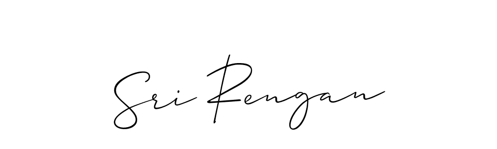 How to make Sri Rengan signature? Allison_Script is a professional autograph style. Create handwritten signature for Sri Rengan name. Sri Rengan signature style 2 images and pictures png