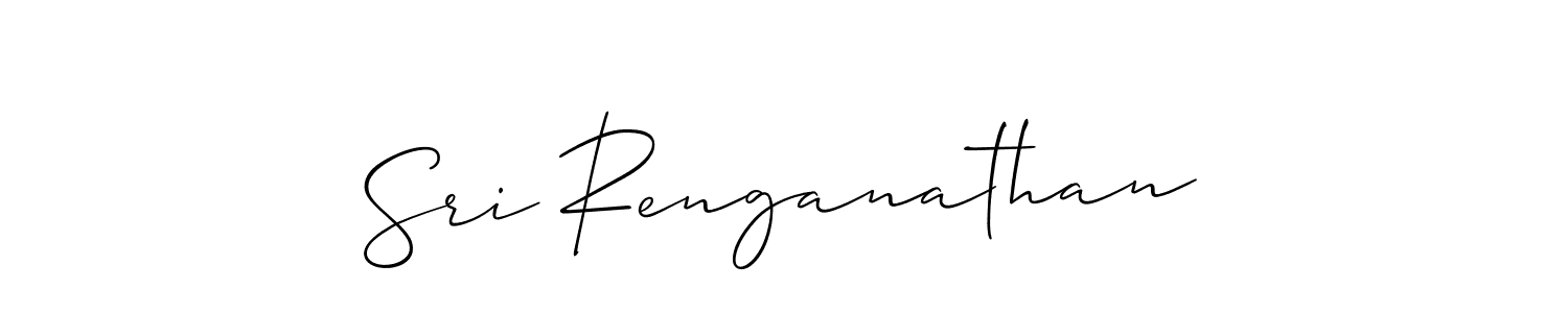 You should practise on your own different ways (Allison_Script) to write your name (Sri Renganathan) in signature. don't let someone else do it for you. Sri Renganathan signature style 2 images and pictures png