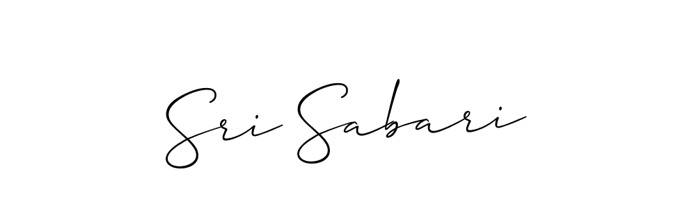 How to Draw Sri Sabari signature style? Allison_Script is a latest design signature styles for name Sri Sabari. Sri Sabari signature style 2 images and pictures png