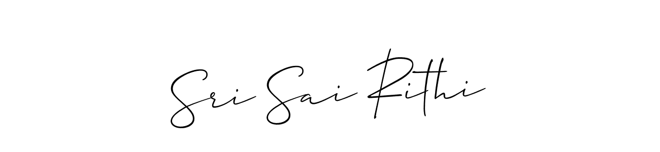 Also we have Sri Sai Rithi name is the best signature style. Create professional handwritten signature collection using Allison_Script autograph style. Sri Sai Rithi signature style 2 images and pictures png