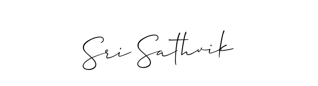 Best and Professional Signature Style for Sri Sathvik. Allison_Script Best Signature Style Collection. Sri Sathvik signature style 2 images and pictures png