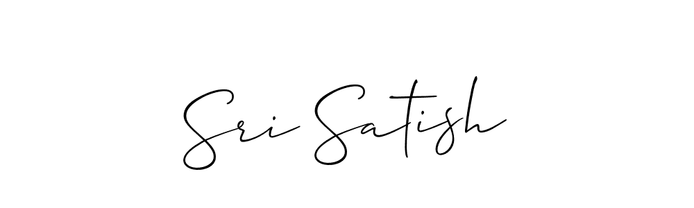 It looks lik you need a new signature style for name Sri Satish. Design unique handwritten (Allison_Script) signature with our free signature maker in just a few clicks. Sri Satish signature style 2 images and pictures png