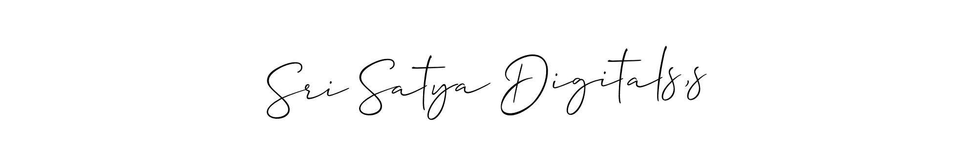 You should practise on your own different ways (Allison_Script) to write your name (Sri Satya Digitals,s) in signature. don't let someone else do it for you. Sri Satya Digitals,s signature style 2 images and pictures png