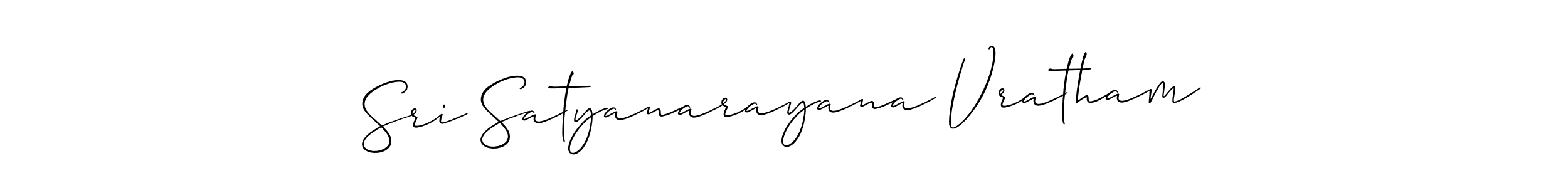 Make a short Sri Satyanarayana Vratham signature style. Manage your documents anywhere anytime using Allison_Script. Create and add eSignatures, submit forms, share and send files easily. Sri Satyanarayana Vratham signature style 2 images and pictures png