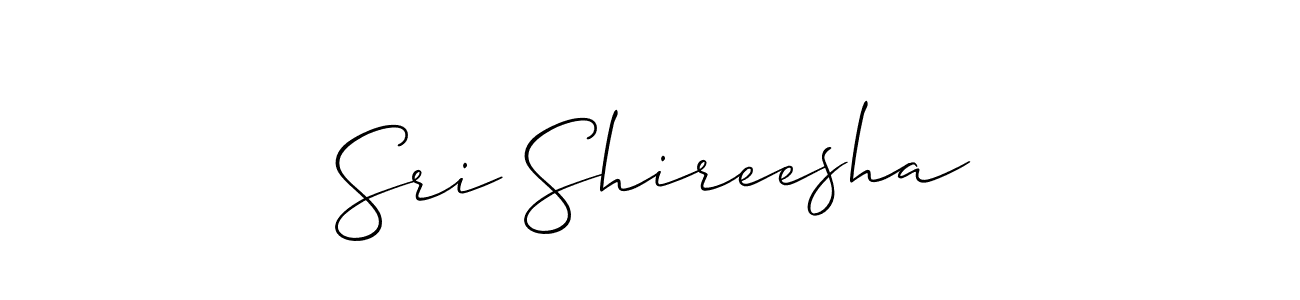 Similarly Allison_Script is the best handwritten signature design. Signature creator online .You can use it as an online autograph creator for name Sri Shireesha. Sri Shireesha signature style 2 images and pictures png