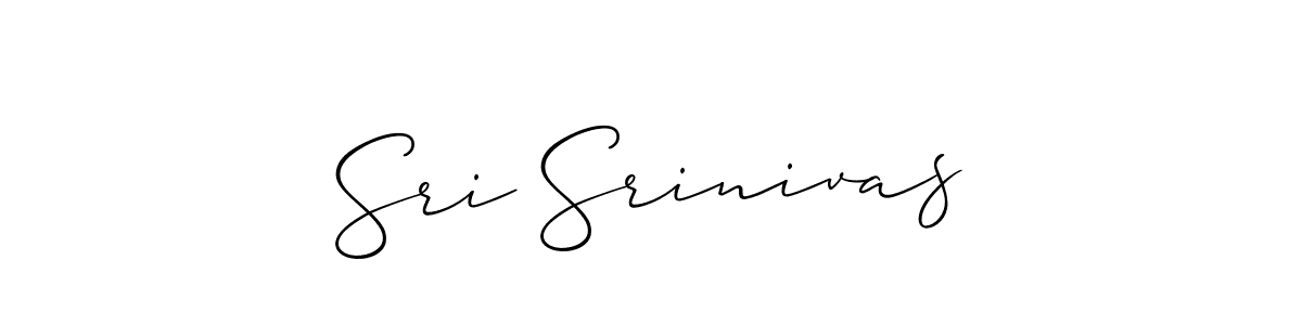 The best way (Allison_Script) to make a short signature is to pick only two or three words in your name. The name Sri Srinivas include a total of six letters. For converting this name. Sri Srinivas signature style 2 images and pictures png