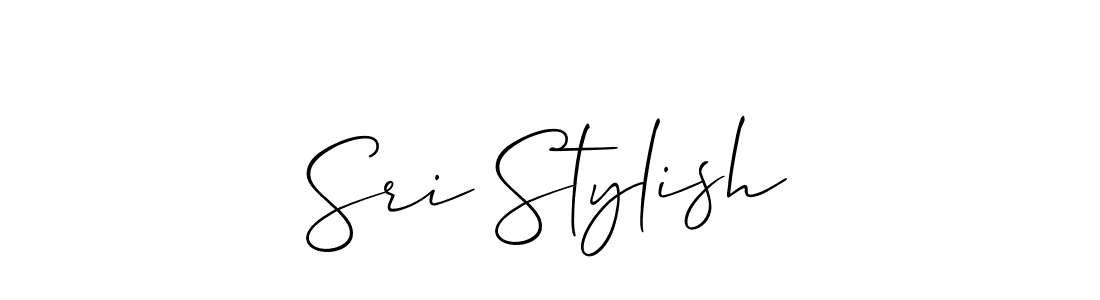 Make a beautiful signature design for name Sri Stylish. With this signature (Allison_Script) style, you can create a handwritten signature for free. Sri Stylish signature style 2 images and pictures png