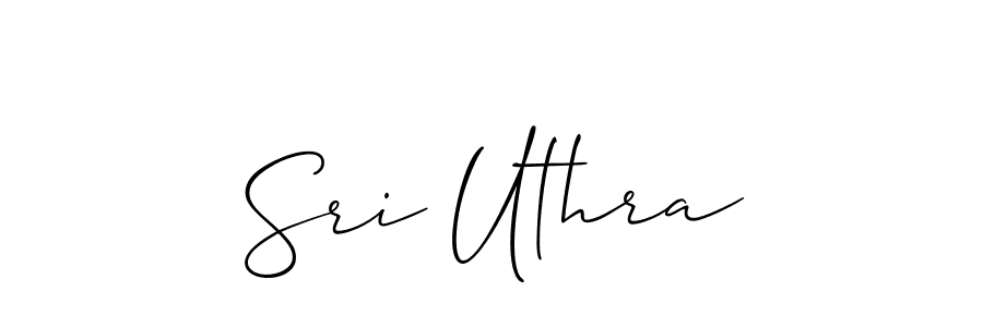 Similarly Allison_Script is the best handwritten signature design. Signature creator online .You can use it as an online autograph creator for name Sri Uthra. Sri Uthra signature style 2 images and pictures png
