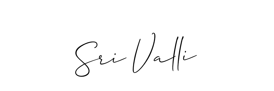 How to Draw Sri Valli signature style? Allison_Script is a latest design signature styles for name Sri Valli. Sri Valli signature style 2 images and pictures png