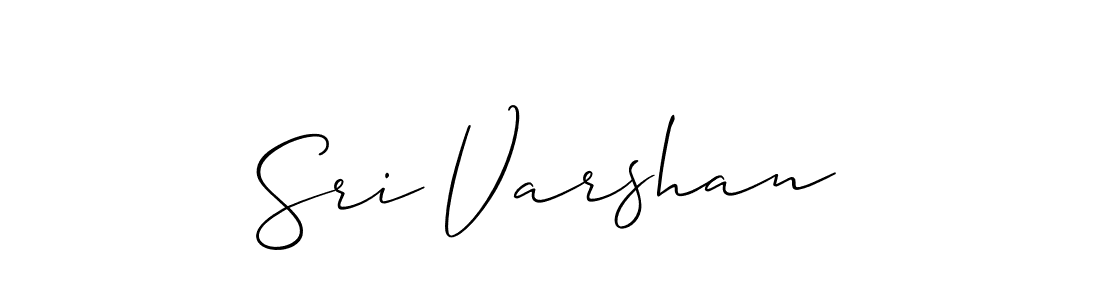 Allison_Script is a professional signature style that is perfect for those who want to add a touch of class to their signature. It is also a great choice for those who want to make their signature more unique. Get Sri Varshan name to fancy signature for free. Sri Varshan signature style 2 images and pictures png