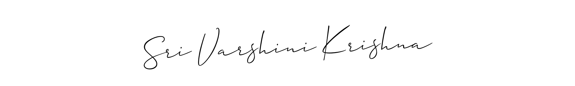 This is the best signature style for the Sri Varshini Krishna name. Also you like these signature font (Allison_Script). Mix name signature. Sri Varshini Krishna signature style 2 images and pictures png
