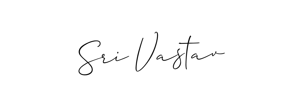 Sri Vastav stylish signature style. Best Handwritten Sign (Allison_Script) for my name. Handwritten Signature Collection Ideas for my name Sri Vastav. Sri Vastav signature style 2 images and pictures png