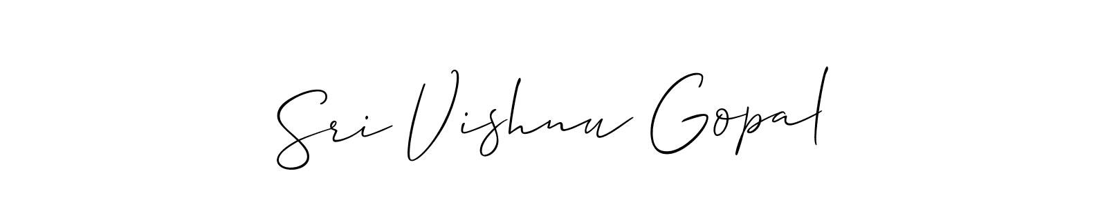 This is the best signature style for the Sri Vishnu Gopal name. Also you like these signature font (Allison_Script). Mix name signature. Sri Vishnu Gopal signature style 2 images and pictures png