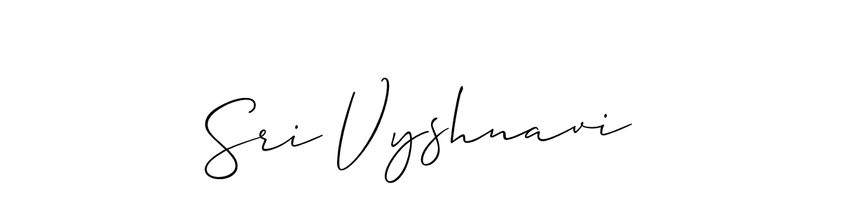 Best and Professional Signature Style for Sri Vyshnavi. Allison_Script Best Signature Style Collection. Sri Vyshnavi signature style 2 images and pictures png