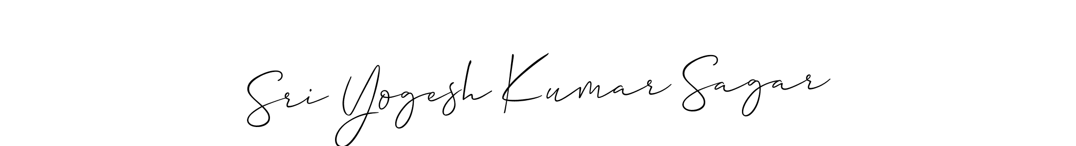 if you are searching for the best signature style for your name Sri Yogesh Kumar Sagar. so please give up your signature search. here we have designed multiple signature styles  using Allison_Script. Sri Yogesh Kumar Sagar signature style 2 images and pictures png