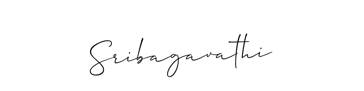 You should practise on your own different ways (Allison_Script) to write your name (Sribagavathi) in signature. don't let someone else do it for you. Sribagavathi signature style 2 images and pictures png