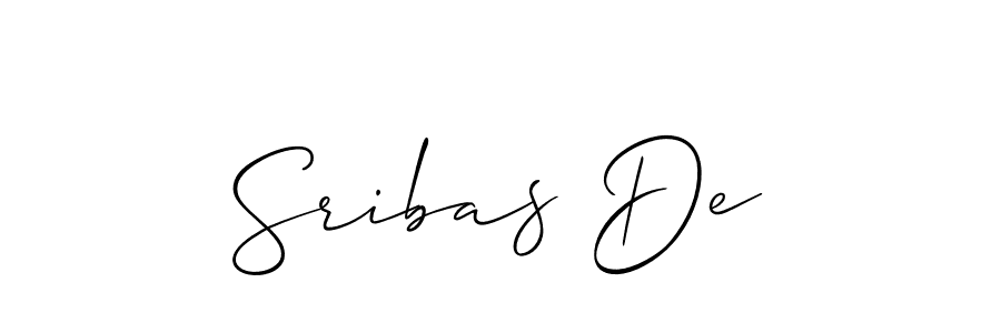 Also we have Sribas De name is the best signature style. Create professional handwritten signature collection using Allison_Script autograph style. Sribas De signature style 2 images and pictures png