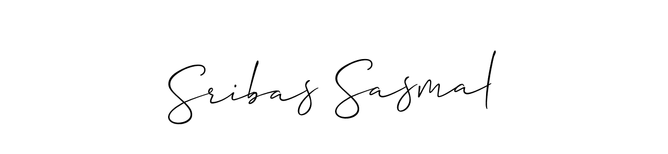 Also we have Sribas Sasmal name is the best signature style. Create professional handwritten signature collection using Allison_Script autograph style. Sribas Sasmal signature style 2 images and pictures png