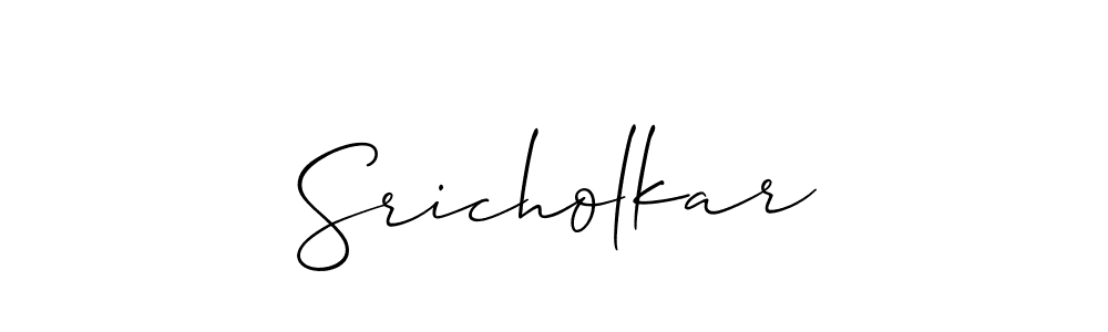 This is the best signature style for the Sricholkar name. Also you like these signature font (Allison_Script). Mix name signature. Sricholkar signature style 2 images and pictures png