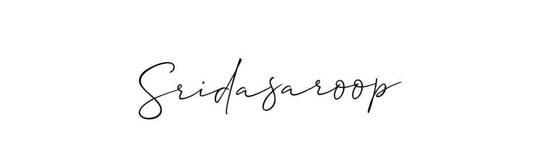 Create a beautiful signature design for name Sridasaroop. With this signature (Allison_Script) fonts, you can make a handwritten signature for free. Sridasaroop signature style 2 images and pictures png