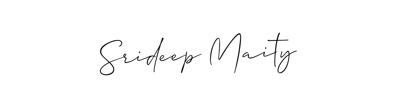 It looks lik you need a new signature style for name Srideep Maity. Design unique handwritten (Allison_Script) signature with our free signature maker in just a few clicks. Srideep Maity signature style 2 images and pictures png