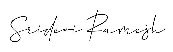 The best way (Allison_Script) to make a short signature is to pick only two or three words in your name. For converting this name Sridevi Ramesh. Sridevi Ramesh signature style 2 images and pictures png