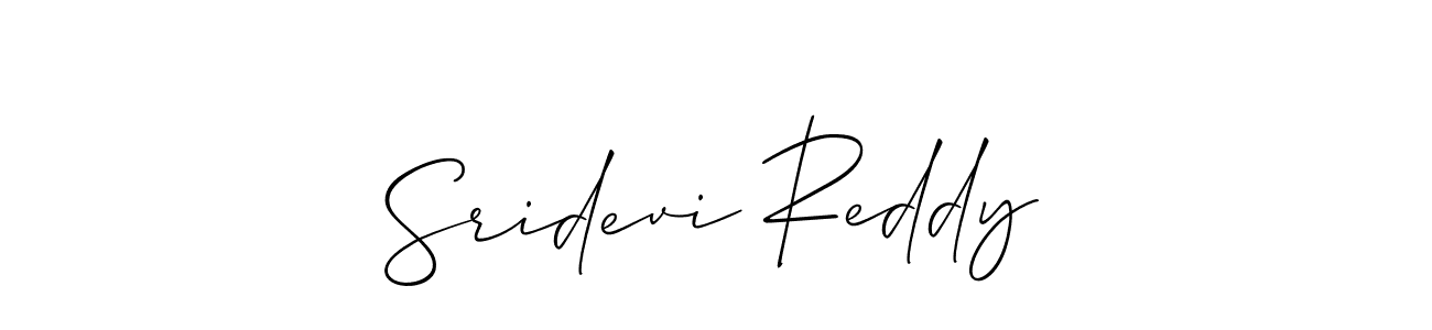 Allison_Script is a professional signature style that is perfect for those who want to add a touch of class to their signature. It is also a great choice for those who want to make their signature more unique. Get Sridevi Reddy name to fancy signature for free. Sridevi Reddy signature style 2 images and pictures png