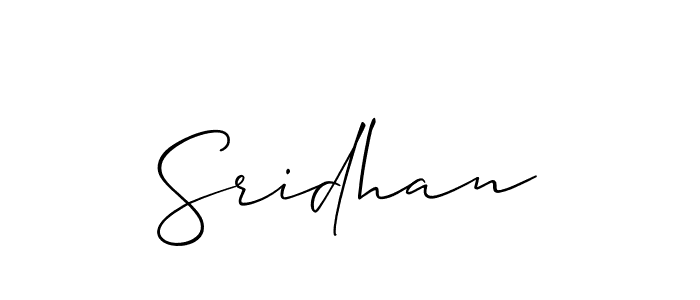 Make a beautiful signature design for name Sridhan. Use this online signature maker to create a handwritten signature for free. Sridhan signature style 2 images and pictures png