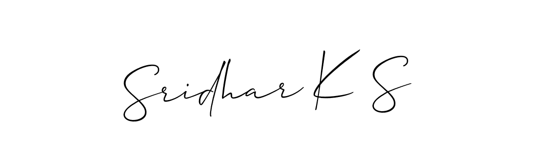 Make a short Sridhar K S signature style. Manage your documents anywhere anytime using Allison_Script. Create and add eSignatures, submit forms, share and send files easily. Sridhar K S signature style 2 images and pictures png