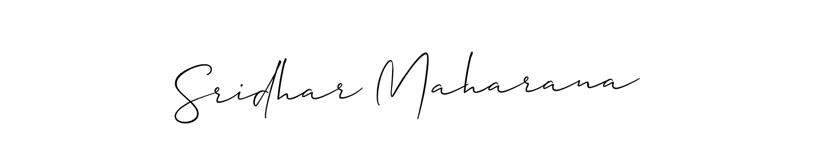 It looks lik you need a new signature style for name Sridhar Maharana. Design unique handwritten (Allison_Script) signature with our free signature maker in just a few clicks. Sridhar Maharana signature style 2 images and pictures png